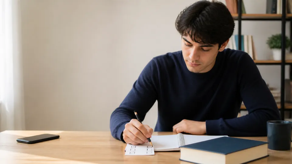 Küçük bir görev seçip ders çalışma motivasyonunu eyleme dönüştüren öğrenci